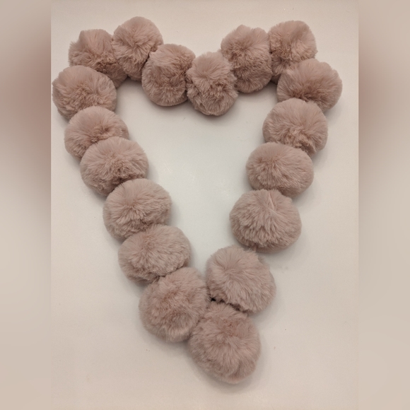 TED BAKER TIZZY Faux Fur Pom Pom Scarf Pink - Picture 2 of 6